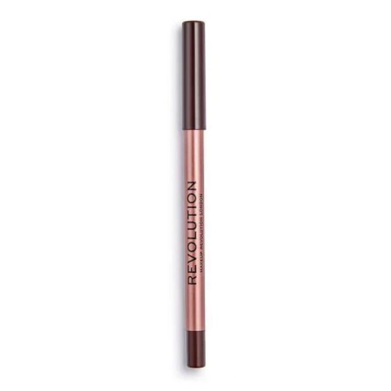 revolution satin kiss lipliner tgif brown