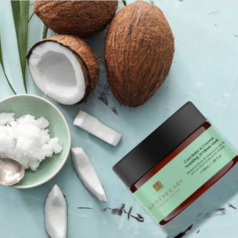 dr. botanicals cocoa butter and coconut nourishing 20 minute mask
