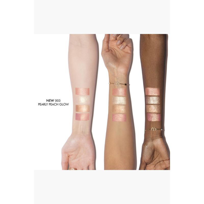 dior backstage glow maximizer palette 003 pearl peach glow