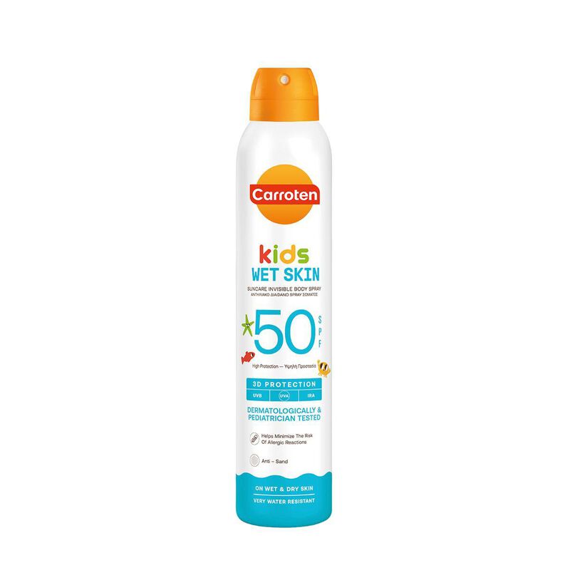 carroten carroten kids wet skin sun care invisible spray spf50200ml