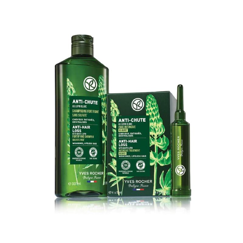 yves rocher antihair loss shampoo with white lupinsulfate free