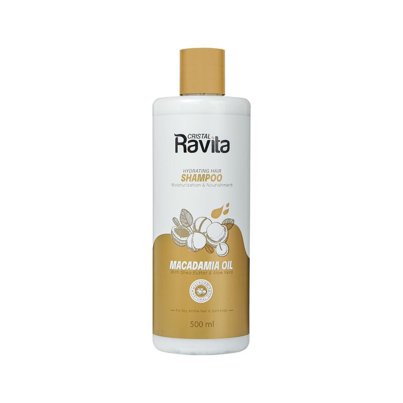 cristal ravita hair shampoo macadamia oil 500ml