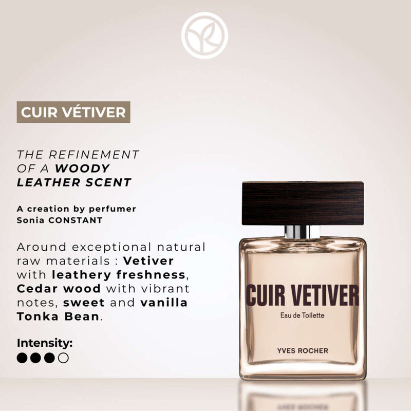 Cuir Vétiver Eau de Toilette yves rocher cuir vetiver eau de toilette