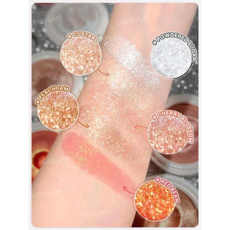 sheglam sheglam glowchi bouncy highlighter red bean