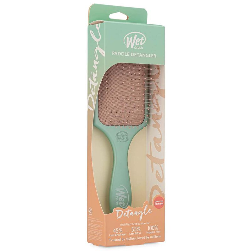 wet brush paddle detangler seafoam