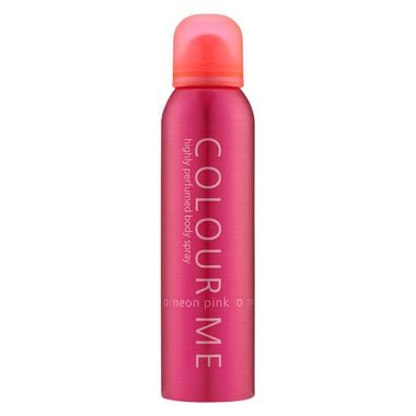 Colour Me Body Spray For Women Neon Pink 150Ml faces colour me body spray for women neon pink 150ml