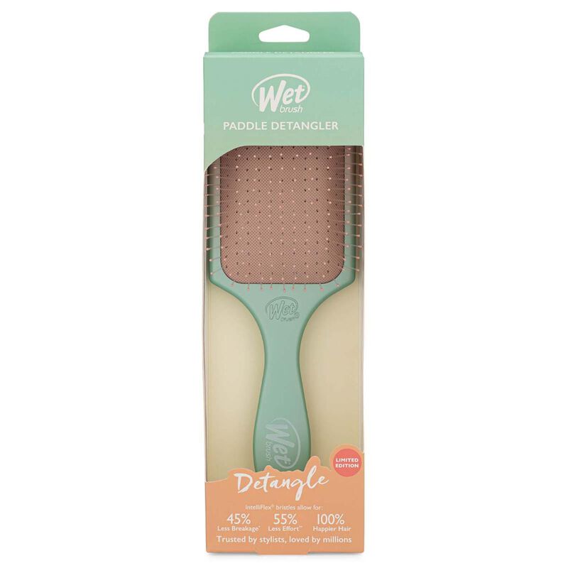 wet brush paddle detangler seafoam
