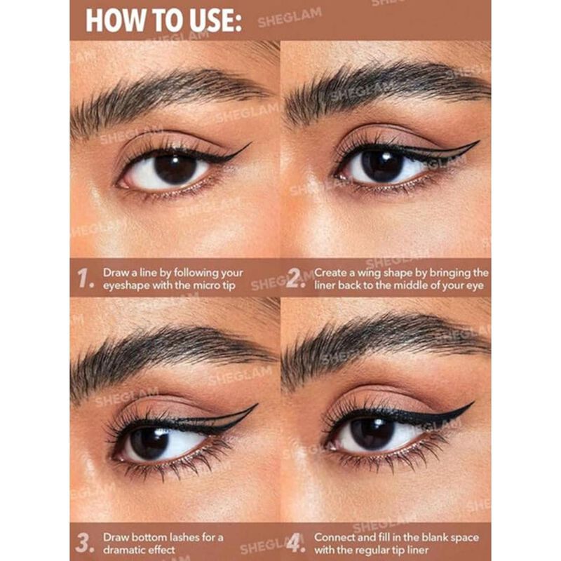 sheglam sheglam multitasker line & detail eyeliner penblack 2 in 1 waterproof