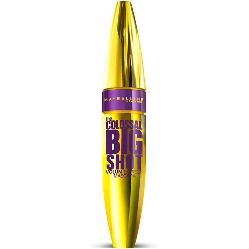 maybelline new york volume express the colossal big shot washable mascara  blackest black