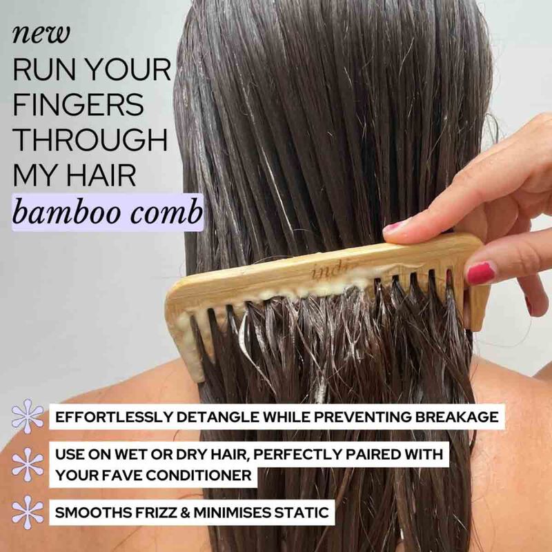 indie refill run your fingers through my hair bamboo comb