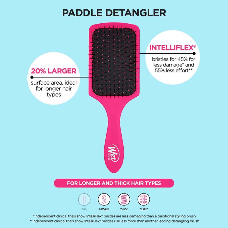 wet brush paddle pink