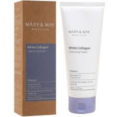 faces white collagen cleansing foam