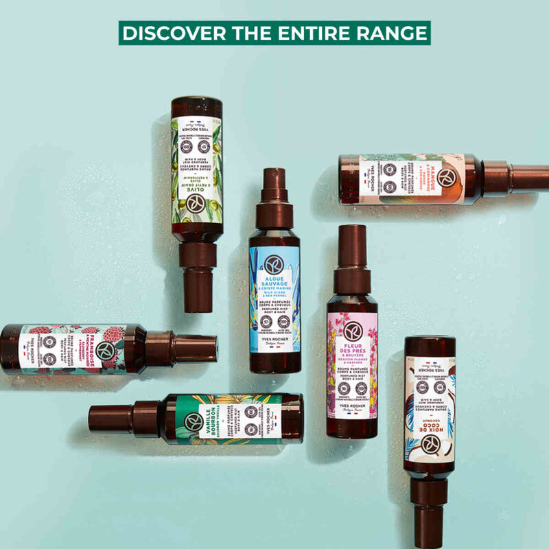 yves rocher perfumed body and hair mist vanilla