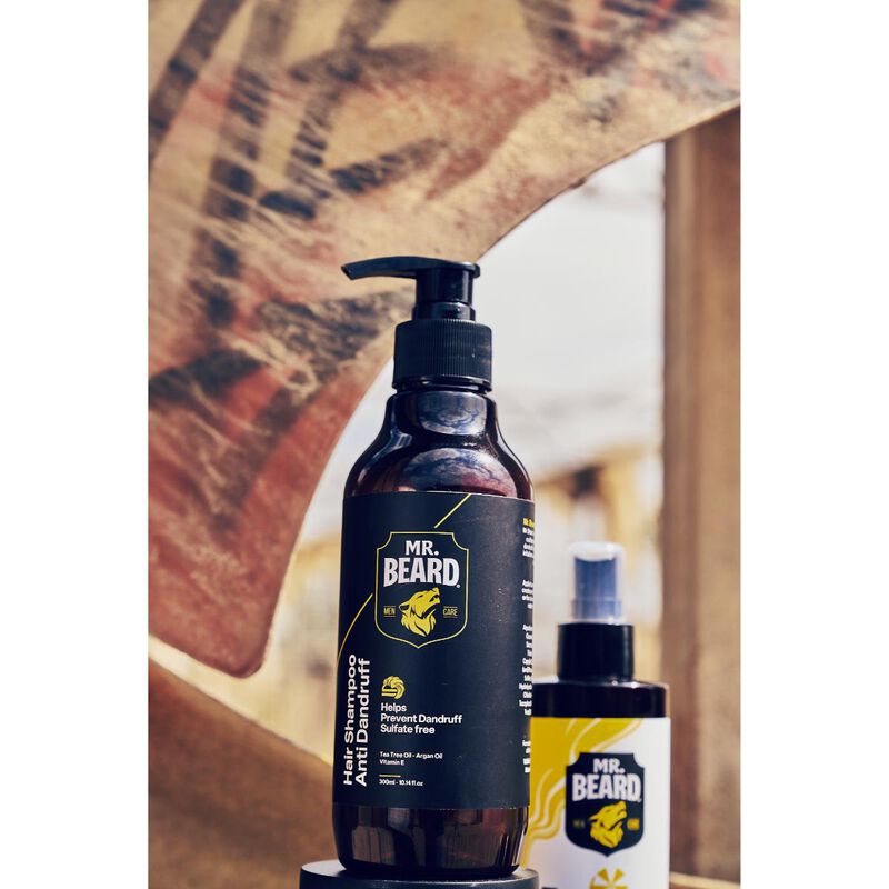 mr beard summer care bundle tanning oil + hair shampoo