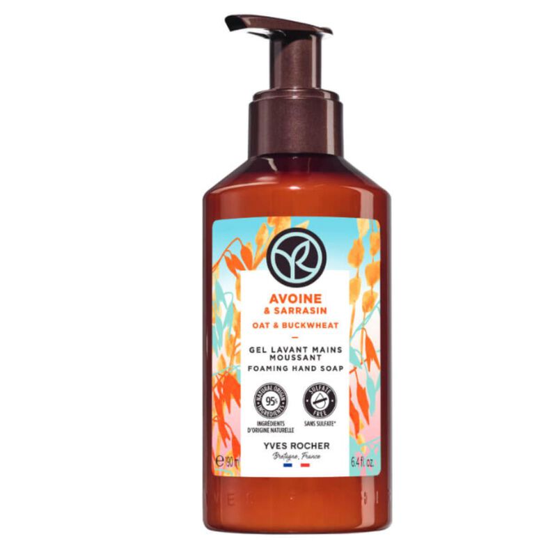 yves rocher oat and buckwheat foaming hand soap