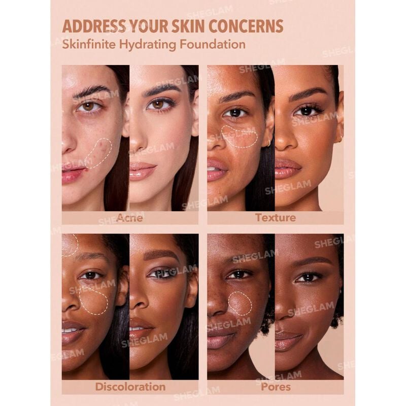 sheglam sheglam skinfinite hydrating foundation linen