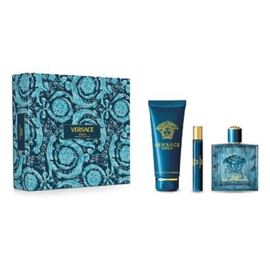 faces eros 3pcs edt gift set   eros  100ml   shower gel 150 ml   travel size 5 ml