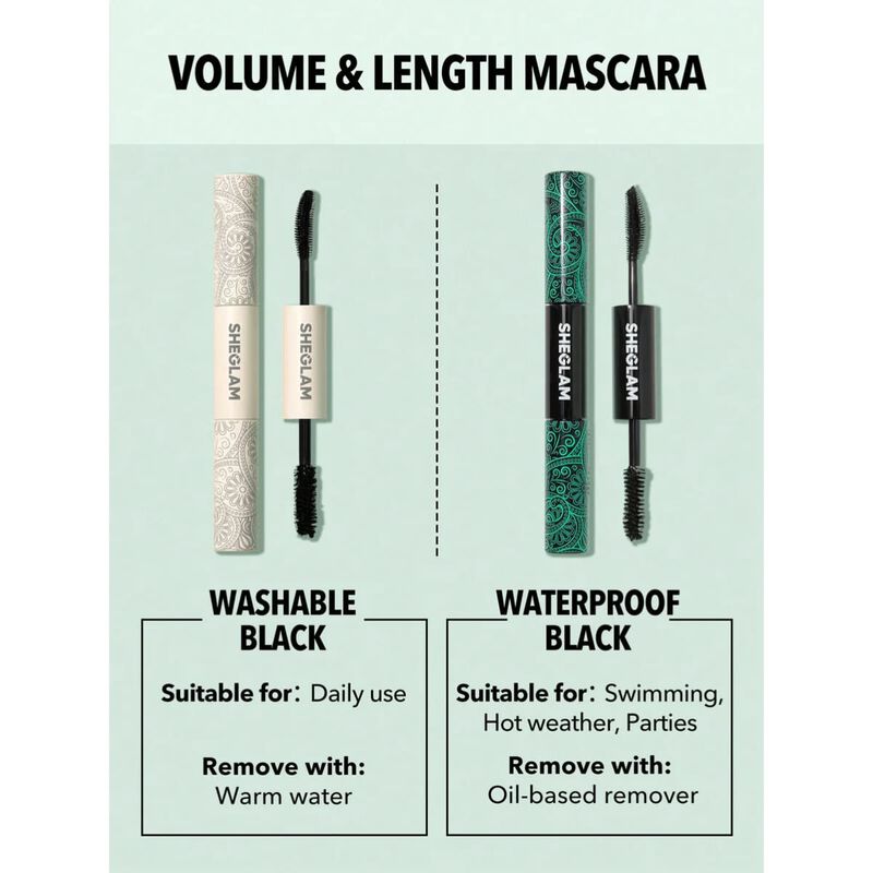 sheglam sheglam all in one volume & length mascara wp black 8g
