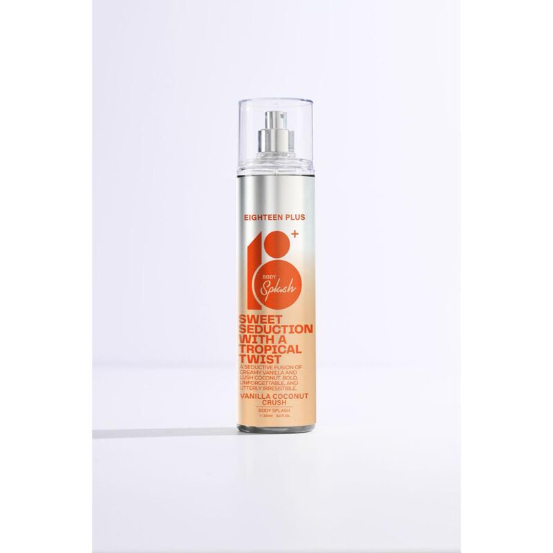 18plus معطر جسم ١٨+ ١٨+، ٢٥٠ مل، فانيليا وجوز الهند