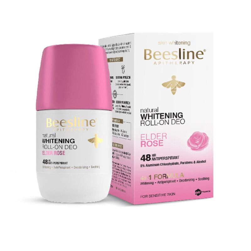 beesline beesline whitening roll on deodorant  elder rose