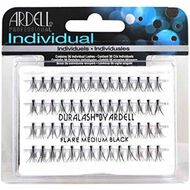 faces individual lashes medium black knotted flares