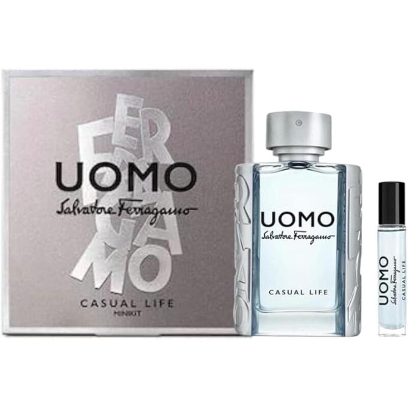 salvatore ferragamo set ferragamo uomo casual life h edt 100ml + edt 10ml