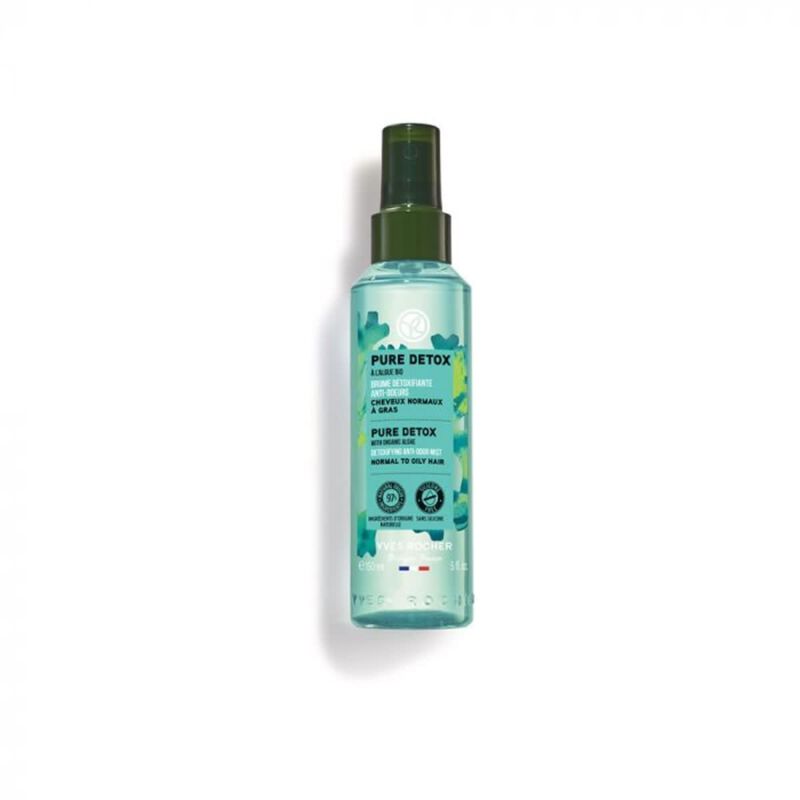 yves rocher hair refresh purifying mist with organic algae