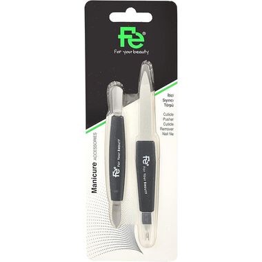 faces fe manicure accessories set 2 nail files with cuti 036