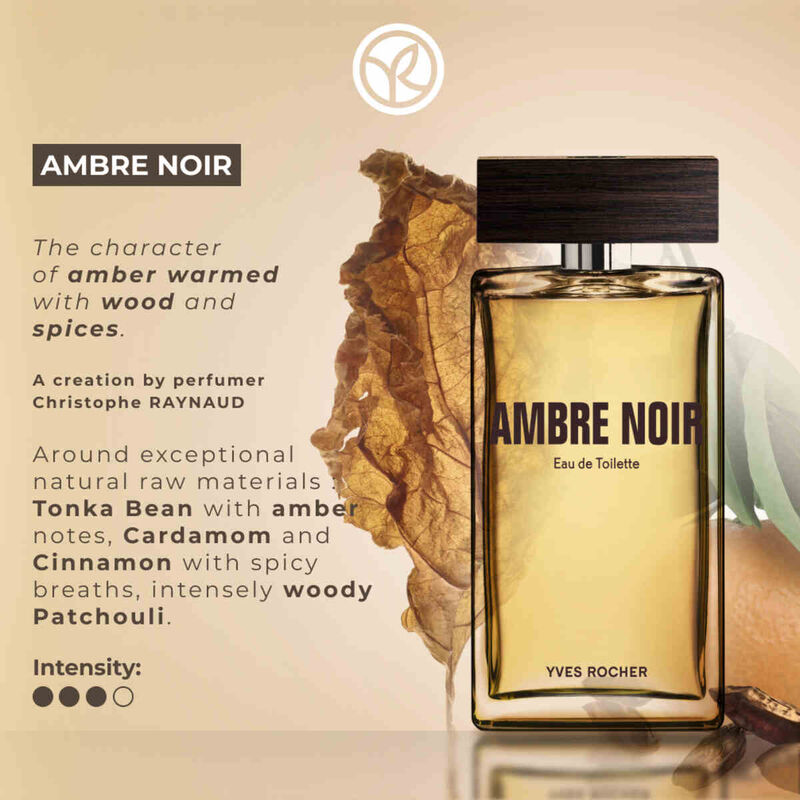 Ambre Noir Eau de Toilette yves rocher ambre noir eau de toilette