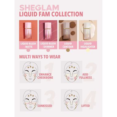 faces sheglam glow bloom liquid highlighter tea cake