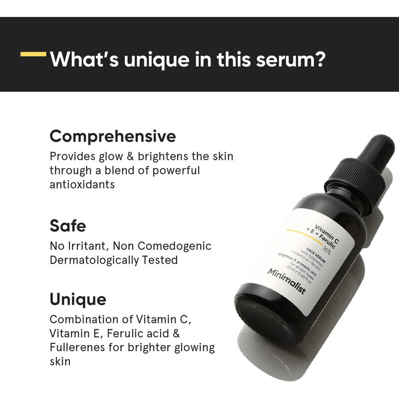 minimalist vitamin c + e + ferulic 16%