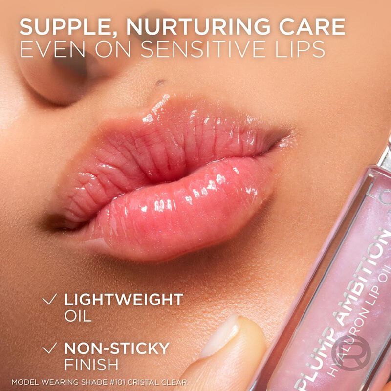 l'oreal paris plump ambition hyaluron lip oil 201 milky nu