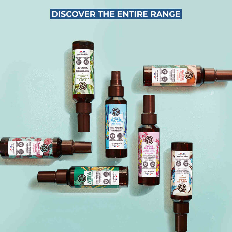 yves rocher perfumed body and hair mist wild algae
