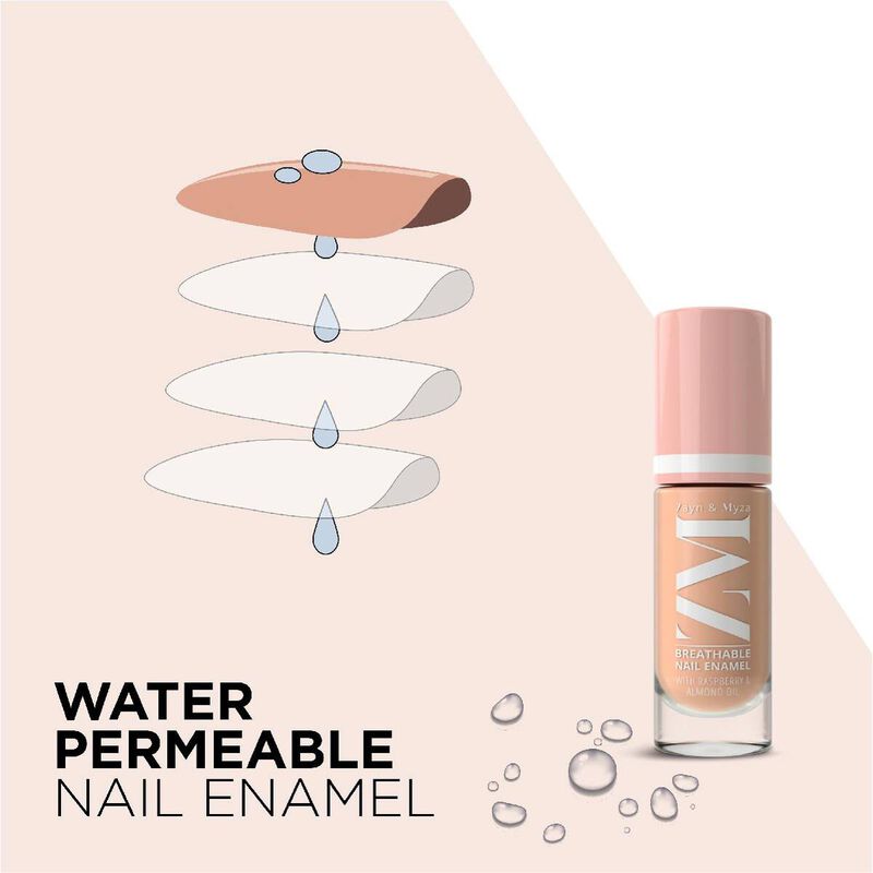 zayn and mayza طلاء اظافر ذو مسامات