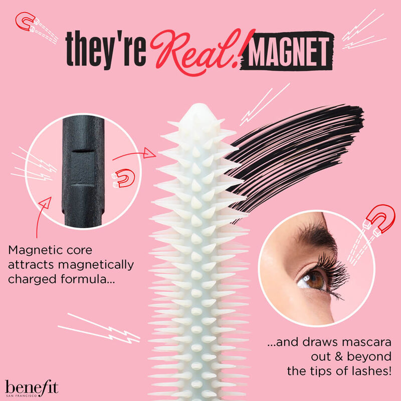 They're Real! Magnet Extreme Lengthening Mascara benefit they're real! magnet extreme lengthening mascara