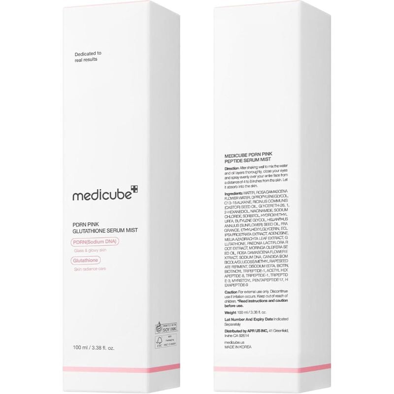 medicube medicube pdrn pink glutathione serum mist 100ml