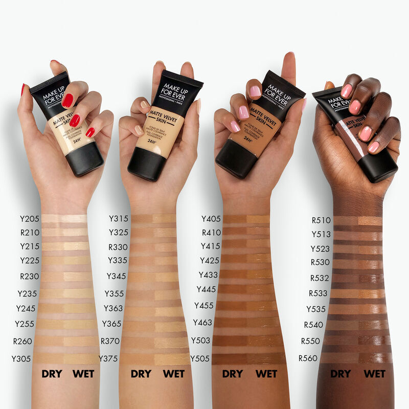 Matte Velvet Skin Foundation ميك اب فور ايفر matte velvet skin foundation