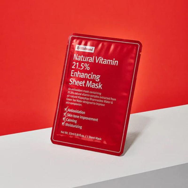 by wishtrend natural vitamin 21.5 enhancing sheet mask