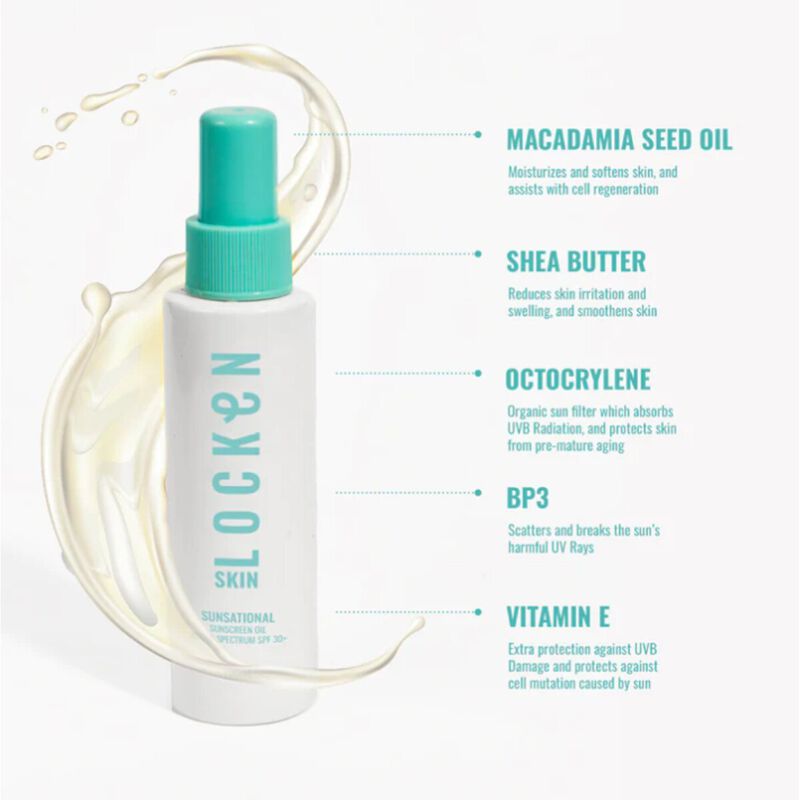 locken sunsational sunscreen oil