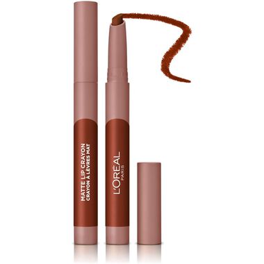 faces l oreal paris infallible matte lip crayon 109 flirty toffee