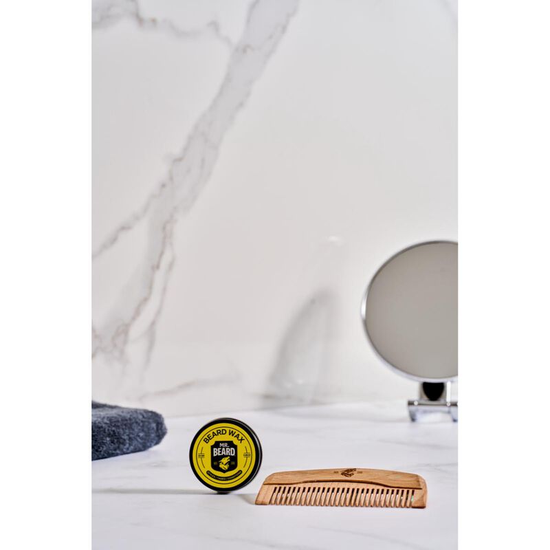 mr beard tame & frame beard kit (beard wax + wooden comb)