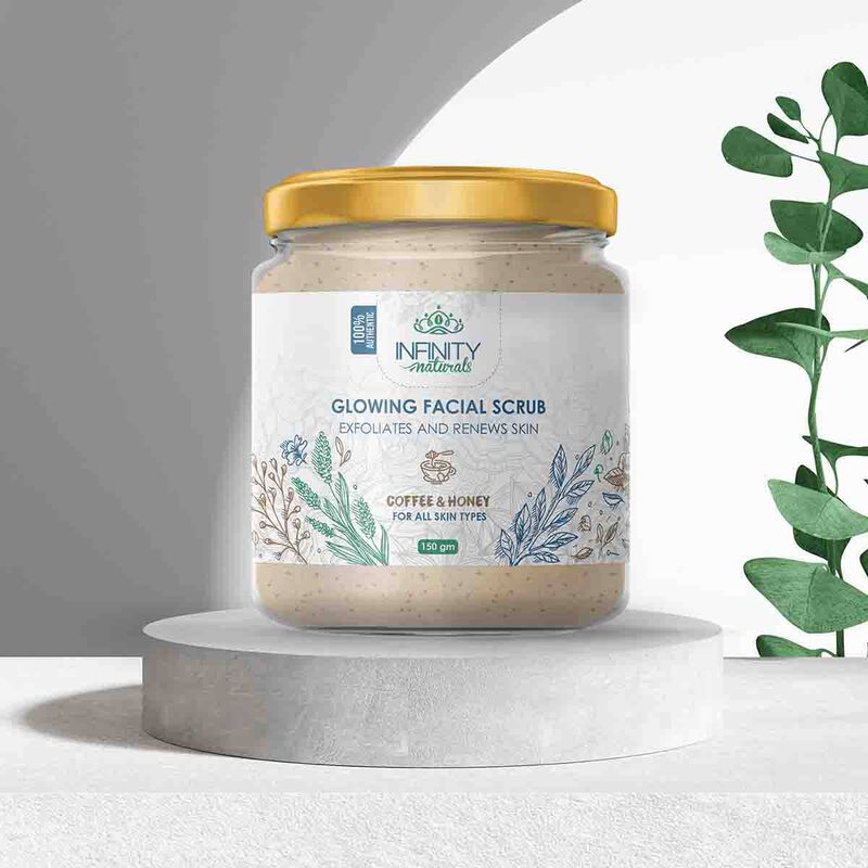 infinity natural infinity naturals glowing facial scrub coffee & honey