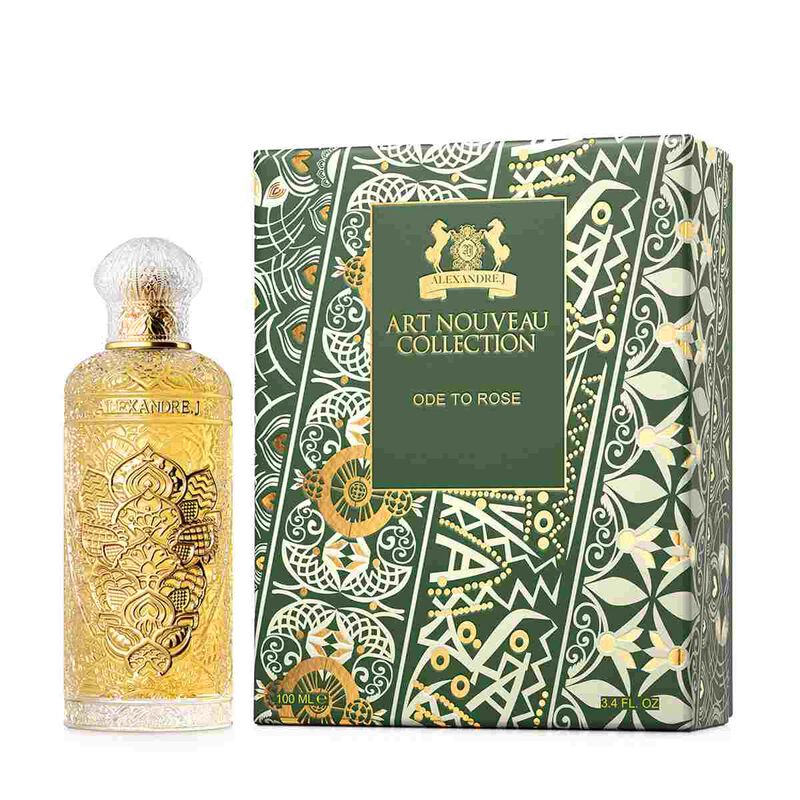 alexandre j ode to rose gold bottle