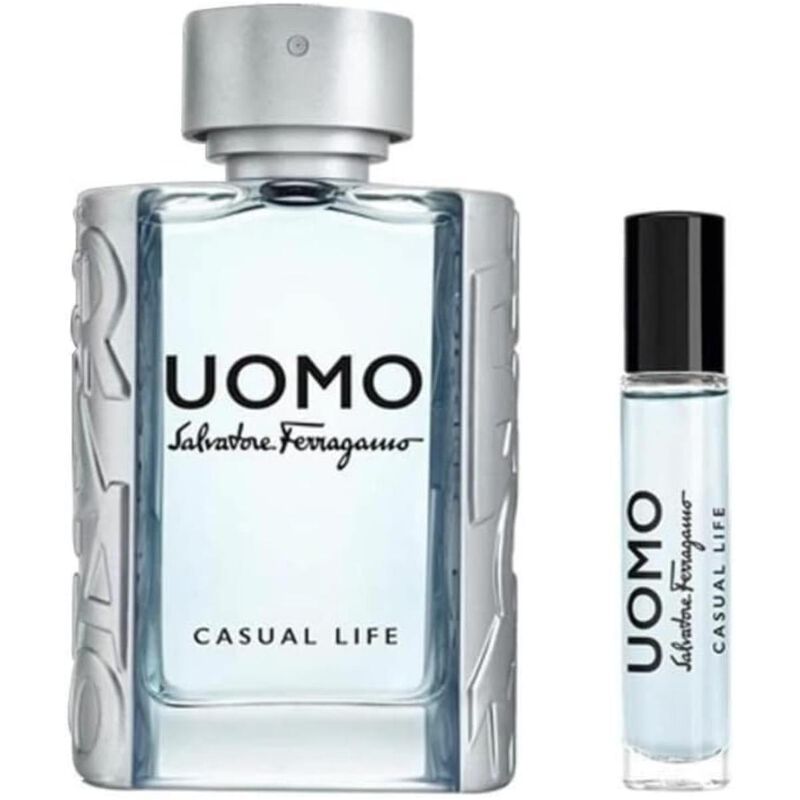 salvatore ferragamo set ferragamo uomo casual life h edt 100ml + edt 10ml