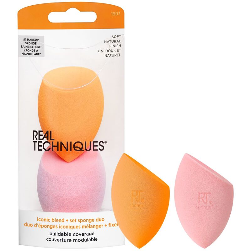 real techniques miracle complexion sponge & miracle powder sponge set
