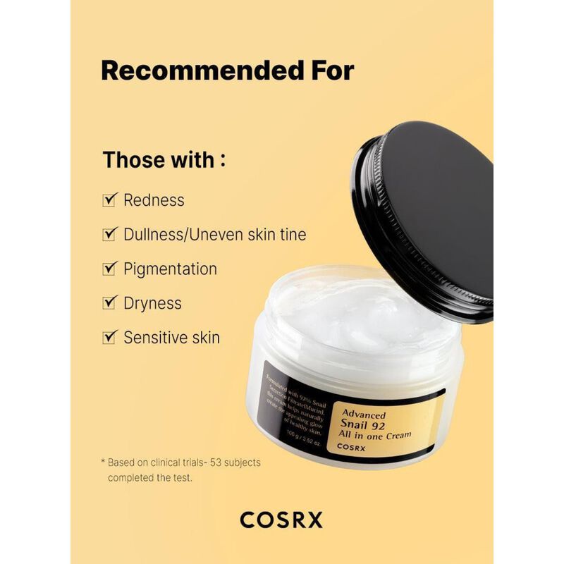 cosrx cosrx advanced snail 92 all in one cream jar 100ml