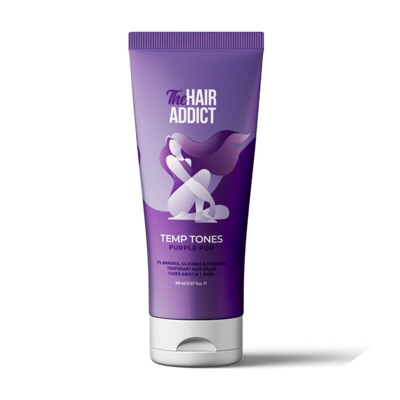 The Hair Addict Temp Tones – Purple Pop 88 ml hair addict the hair addict temp tones – purple pop 88 ml