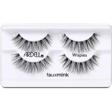 faces fauxmink lashes wispies double pack