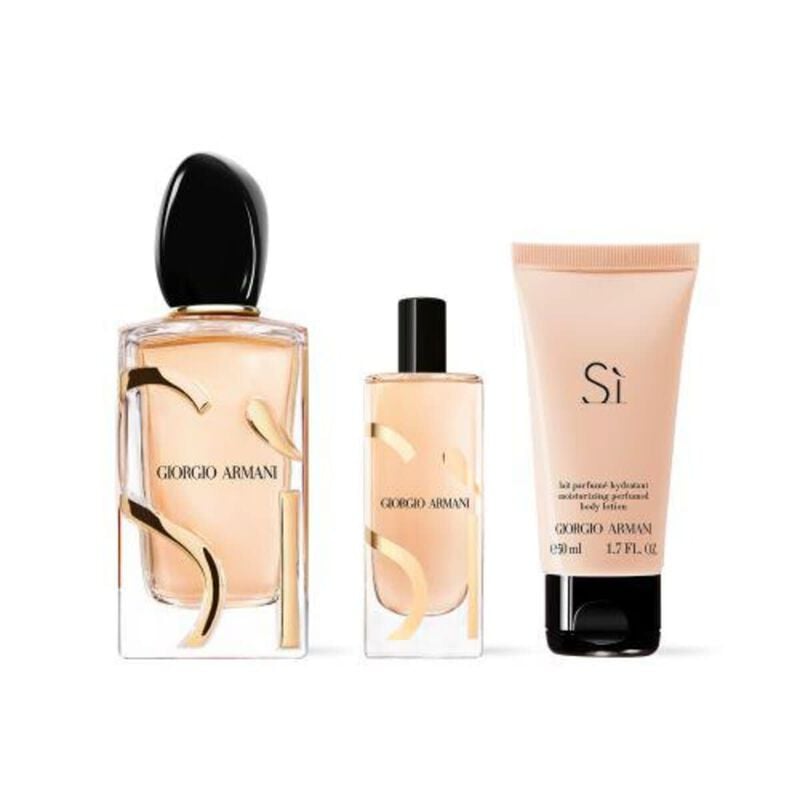 giorgio armani si edp gift set (100ml +  15ml + body lotion 50ml)