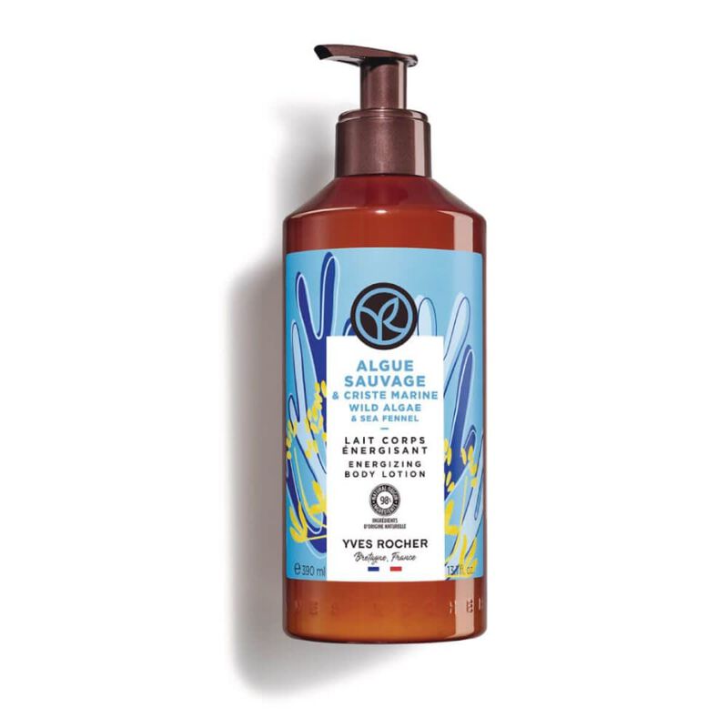 yves rocher wild algae & sea fennel energizing body lotion